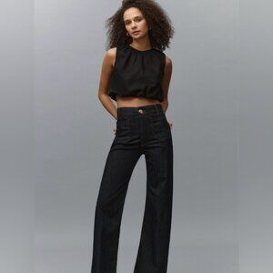 The Colette Full Length Wide Leg Jeans by Maeve from Anthropologie NWOT